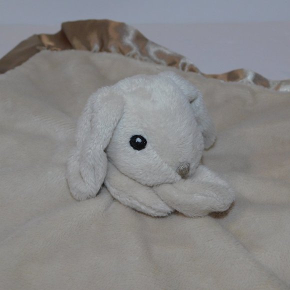 Cloud B Peakaboo Lovie Tan Brown Bunny Rabbit Security blanket Baby Lovey Nunu - Picture 3 of 6